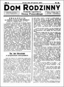 Dom Rodzinny : dodatek tygodniowy Słowa Pomorskiego, 1930.06.27 R. 6 nr 26