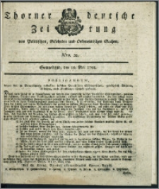 Thorner Deutsche Zeitung von Politischen 1798, Nro. 20 + Beilage
