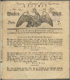 Thorner Wochen-Blatt 1818, Nro. 7