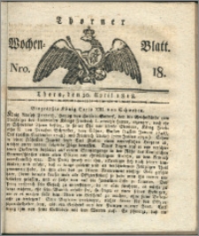 Thorner Wochen-Blatt 1818, Nro. 18