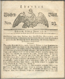 Thorner Wochen-Blatt 1818, Nro. 23