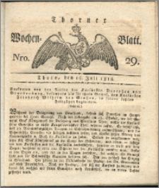 Thorner Wochen-Blatt 1818, Nro. 29