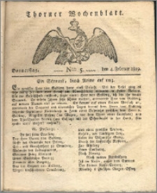 Thorner Wochenblatt 1819, Nro. 5