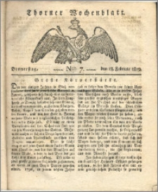 Thorner Wochenblatt 1819, Nro. 7