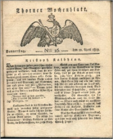 Thorner Wochenblatt 1819, Nro. 16