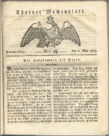 Thorner Wochenblatt 1819, Nro. 18