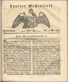 Thorner Wochenblatt 1819, Nro. 21