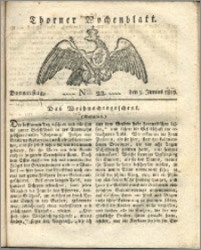 Thorner Wochenblatt 1819, Nro. 22