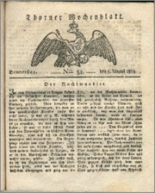 Thorner Wochenblatt 1819, Nro. 31