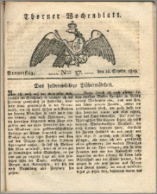 Thorner Wochenblatt 1819, Nro. 37