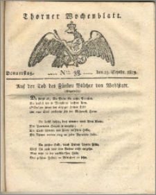 Thorner Wochenblatt 1819, Nro. 38
