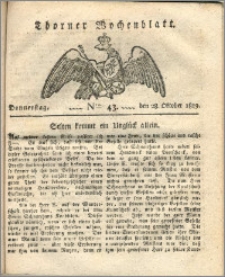 Thorner Wochenblatt 1819, Nro. 43