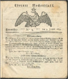 Thorner Wochenblatt 1823, Nro. 2