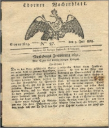 Thorner Wochenblatt 1823, Nro. 27