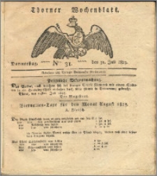 Thorner Wochenblatt 1823, Nro. 31
