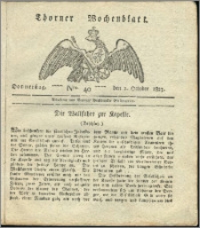 Thorner Wochenblatt 1823, Nro. 40