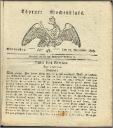Thorner Wochenblatt 1823, Nro. 48