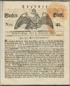 Thorner Wochen-Blatt 1818, Nro. 41