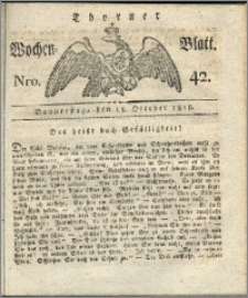 Thorner Wochen-Blatt 1818, Nro. 42