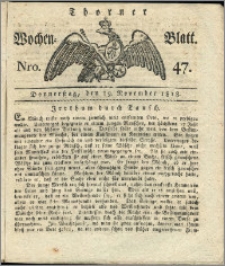 Thorner Wochen-Blatt 1818, Nro. 47
