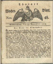 Thorner Wochen-Blatt 1818, Nro. 48