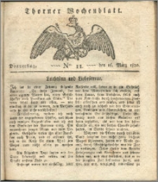 Thorner Wochenblatt 1820, Nro. 11