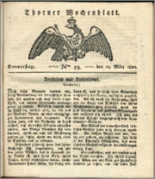 Thorner Wochenblatt 1820, Nro. 12
