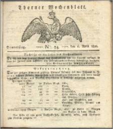 Thorner Wochenblatt 1820, Nro. 14