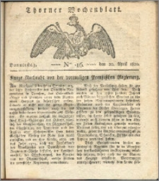 Thorner Wochenblatt 1820, Nro. 16