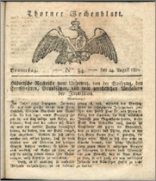 Thorner Wochenblatt 1820, Nro. 34