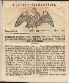 Thorner Wochenblatt 1820, Nro. 38