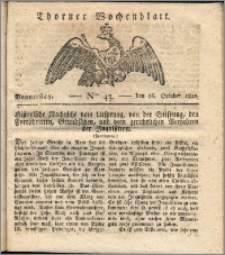 Thorner Wochenblatt 1820, Nro. 43