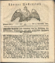 Thorner Wochenblatt 1820, Nro. 45