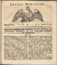 Thorner Wochenblatt 1820, Nro. 46