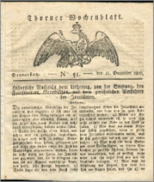 Thorner Wochenblatt 1820, Nro. 51