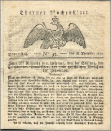 Thorner Wochenblatt 1820, Nro. 52