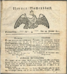 Thorner Wochenblatt 1822, Nro. 4