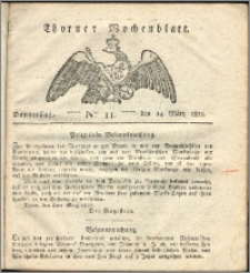 Thorner Wochenblatt 1822, Nro. 11