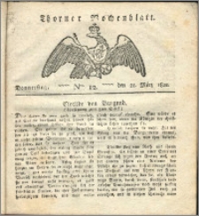 Thorner Wochenblatt 1822, Nro. 12