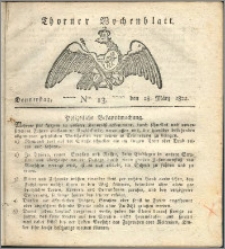 Thorner Wochenblatt 1822, Nro. 13