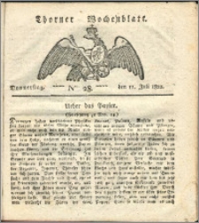 Thorner Wochenblatt 1822, Nro. 28