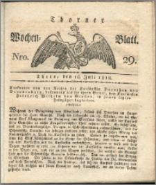 Thorner Wochenblatt 1822, Nro. 29