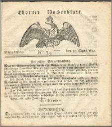 Thorner Wochenblatt 1822, Nro. 34