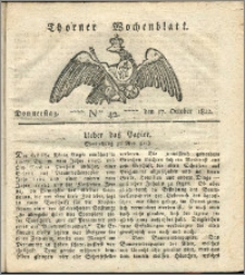 Thorner Wochenblatt 1822, Nro. 42