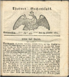 Thorner Wochenblatt 1822, Nro. 43