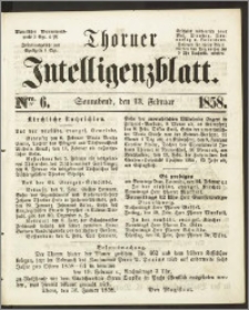 Thorner Intelligenzblatt 1858, Nro. 6