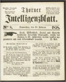 Thorner Intelligenzblatt 1858, Nro. 8