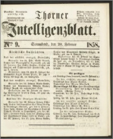 Thorner Intelligenzblatt 1858, Nro. 9