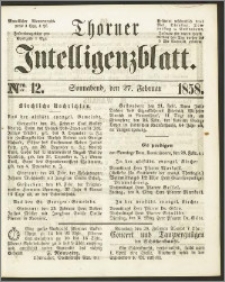 Thorner Intelligenzblatt 1858, Nro. 12