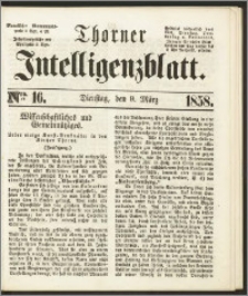 Thorner Intelligenzblatt 1858, Nro. 16